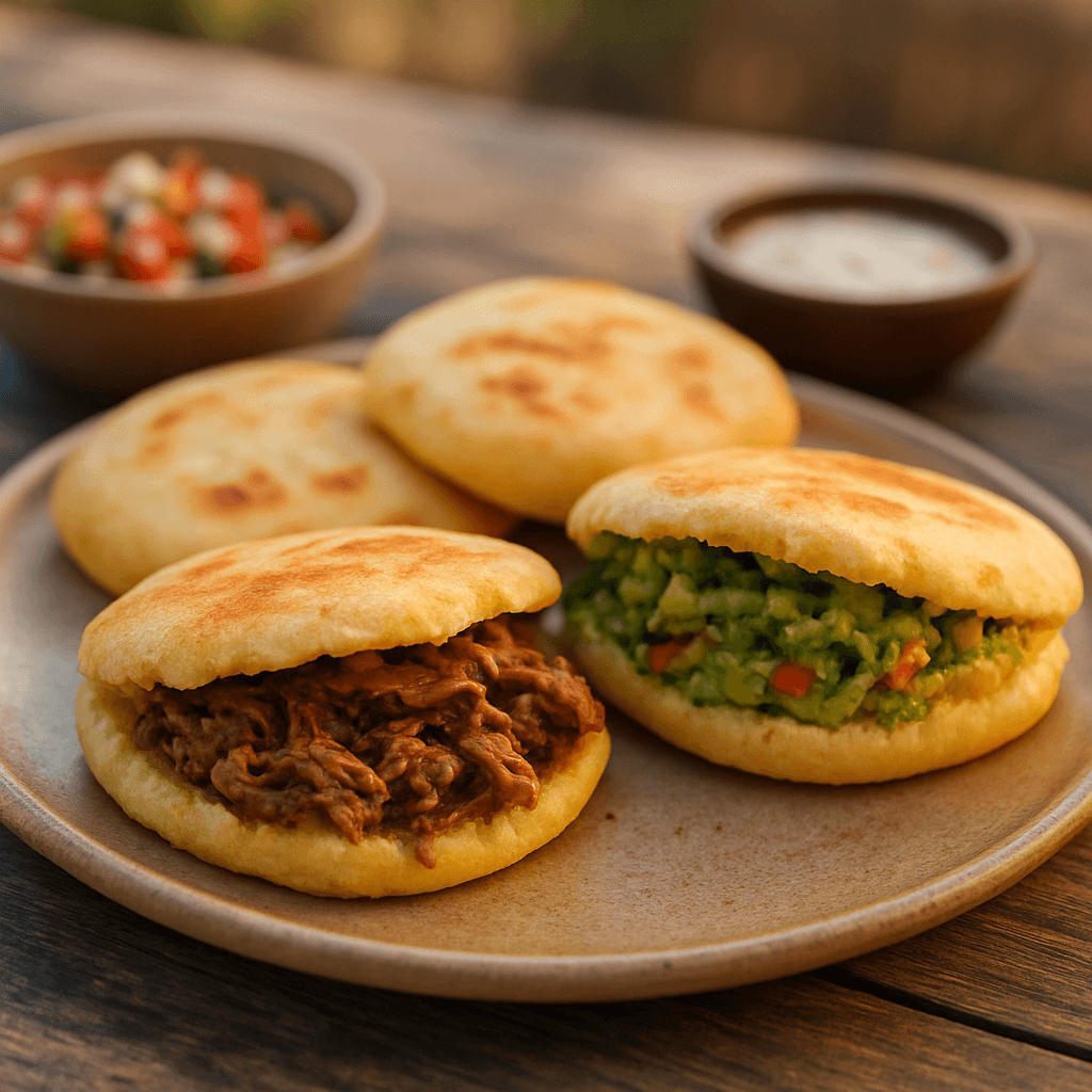 Arepas vénézuéliennes maison : recettes et garnitures